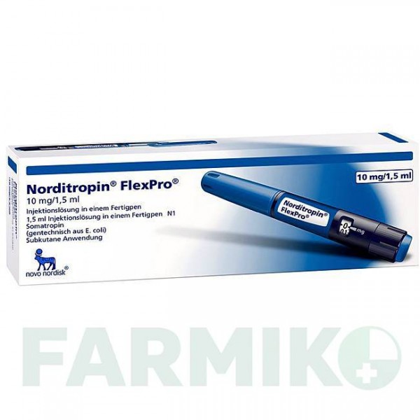 НОРДИТРОПІН (NORDITROPIN) 10 мг/1,5 мл розчин 1,5 мл - Соматропін NOVO NORDISK