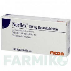 НОРФЛЕКС (NORFLEX) таблетки 100 шт - Орфенадрин MEDA PHARMA