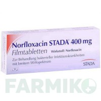 НОРФЛОКСАЦИН (NORFLOXACIN) 400 мг таблетки 20 шт - Норфлоксацин STADAPHARM