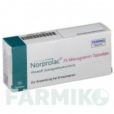 НОРПРОЛАК (NORPROLAC) 75 мкг таблетки 30 шт - Квинаголид FERRING