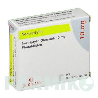 НОРТРИПТИЛІН (NORTRIPTYLIN) 10 мг таблетки 50 шт - Нортриптилін GLENMARK