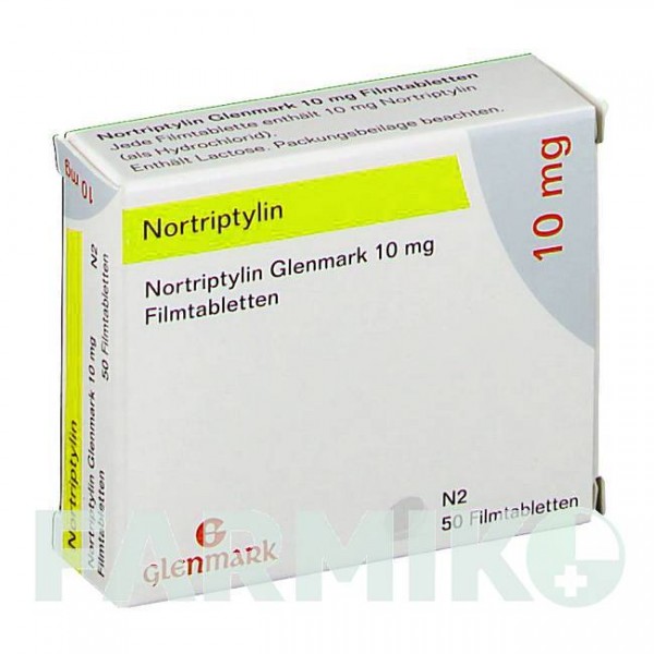 НОРТРИПТИЛИН (NORTRIPTYLIN) 10 мг таблетки 50 шт - Нортриптилин GLENMARK