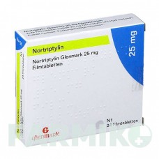 НОРТРИПТИЛИН (NORTRIPTYLIN) 25 мг таблетки 24 шт - Нортриптилин GLENMARK