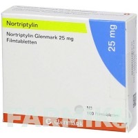 НОРТРИПТИЛІН (NORTRIPTYLIN) 25 мг таблетки 100 шт - Нортриптилін GLENMARK