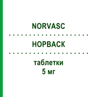 НОРВАСК (NORVASC) 5 мг таблетки 100 шт - Амлодипін AARAGON PHARMA