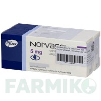 НОРВАСК (NORVASC) 5 мг таблетки 100 шт - Амлодипін ACA MULLER-ADAG PHARMA