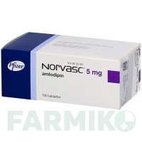 НОРВАСК (NORVASC) 5 мг таблетки 100 шт - Амлодипин KOHLPHARMA