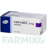 НОРВАСК (NORVASC) 5 мг таблетки 100 шт - Амлодипін PHARMA GERKE