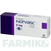 НОРВАСК (NORVASC) 5 мг таблетки 30 шт - Амлодипін VIATRIS