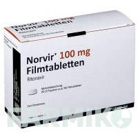НОРВІР (NORVIR) 100 мг таблетки 90 шт - Ритонавір EMRA-MED
