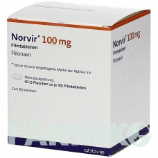 НОРВИР (NORVIR) 100 мг таблетки 90 шт - Ритонавир KOHLPHARMA