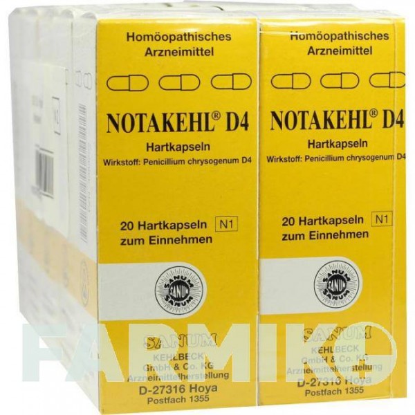 НОТАКЕЛЬ (NOTAKEHL) D 4 капсулы 10x20 шт - Гомеопатия SANUM-KEHLBECK
