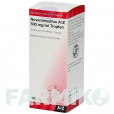 НОВАМІНСУЛЬФОН (NOVAMINSULFON) 500 мг/мл краплі 100 мл - Метамізол натрію ABZ PHARMA