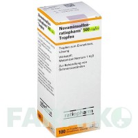 НОВАМІНСУЛЬФОН (NOVAMINSULFON) 500 мг/мл краплі 100 мл - Метамізол натрію RATIOPHARM