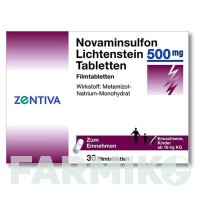 НОВАМІНСУЛЬФОН (NOVAMINSULFON) 500 мг таблетки 30 шт - Метамізол натрію ZENTIVA