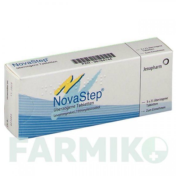 НОВАСТЕП (NOVASTEP) таблетки 3x21 шт - Левоноргестрел, Етинілестрадіол JENAPHARM