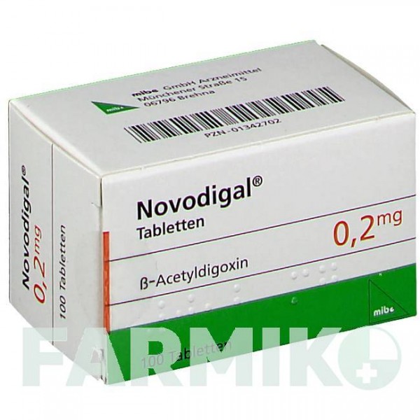 НОВОДИГАЛ (NOVODIGAL) таблетки 100 шт - Ацетилдигоксин MIBE