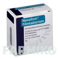 НОВОФЕМ (NOVOFEM) таблетки 3x28 шт - Норетистерон, Естроген NOVO NORDISK
