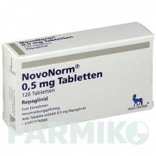 НОВОНОРМ (NOVONORM) 0,5 мг таблетки 120 шт - Репаглинид NOVO NORDISK