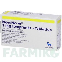 НОВОНОРМ (NOVONORM) 1 мг таблетки 120 шт - Репаглінід ACA MULLER-ADAG PHARMA