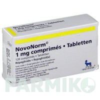 НОВОНОРМ (NOVONORM) 1 мг таблетки 120 шт - Репаглінід FD PHARMA