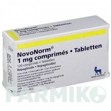 НОВОНОРМ (NOVONORM) 1 мг таблетки 120 шт - Репаглинид FD PHARMA
