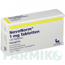 НОВОНОРМ (NOVONORM) 1 мг таблетки 120 шт - Репаглинид NOVO NORDISK