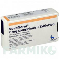 НОВОНОРМ (NOVONORM) 2 мг таблетки 120 шт - Репаглинид EMRA-MED