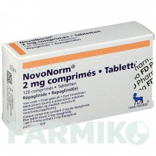 НОВОНОРМ (NOVONORM) 2 мг таблетки 120 шт - Репаглинид FD PHARMA