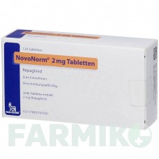 НОВОНОРМ (NOVONORM) 2 мг таблетки 120 шт - Репаглинид ORIFARM