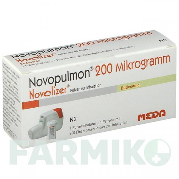 НОВОПУЛЬМОН (NOVOPULMON) 200 мкг 1 х 200 доз порошок 1x200 шт - Будесонид MEDA PHARMA