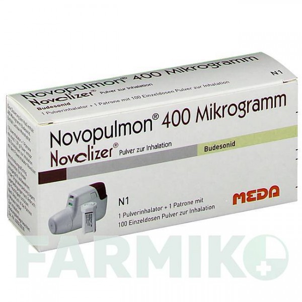 НОВОПУЛЬМОН (NOVOPULMON) 400 мкг 1 х 100 доз порошок 1x100 шт - Будесонид MEDA PHARMA