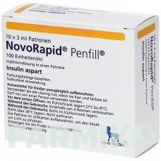 НОВОРАПІД (NOVORAPID) 100 ОД/мл картриджі 10x3 мл - Інсулін аспарт ABACUS MEDICINE