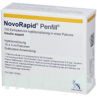НОВОРАПИД (NOVORAPID) 100 ЕД/мл картриджи 10x3 мл - Инсулин аспарт ACA MULLER-ADAG PHARMA