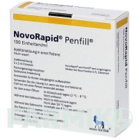 НОВОРАПІД (NOVORAPID) 100 ОД/мл картриджі 5x3 мл - Інсулін аспарт EMRA-MED