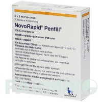 НОВОРАПІД (NOVORAPID) 100 ОД/мл картриджі 5x3 мл - Інсулін аспарт KOHLPHARMA