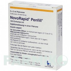 НОВОРАПІД (NOVORAPID) 100 ОД/мл картриджі 5x3 мл - Інсулін аспарт KOHLPHARMA