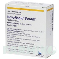 НОВОРАПІД (NOVORAPID) 100 ОД/мл картриджі 10x3 мл - Інсулін аспарт KOHLPHARMA