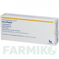НОВОРАПІД (NOVORAPID) 100 ОД/мл флакон 5x10 мл - Інсулін аспарт KOHLPHARMA