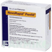 НОВОРАПІД (NOVORAPID) 100 ОД/мл картриджі 10x3 мл - Інсулін аспарт ORIFARM