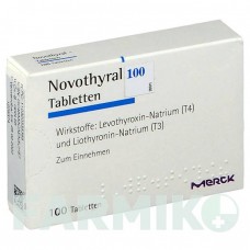 НОВОТИРАЛ (NOVOTHYRAL) 100 таблетки 100 шт - Левотироксин, Лиотиронин DOCPHARM