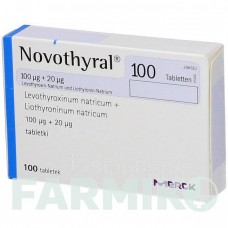НОВОТИРАЛ (NOVOTHYRAL) 100 таблетки 50 шт - Левотироксин, Лиотиронин EMRA-MED