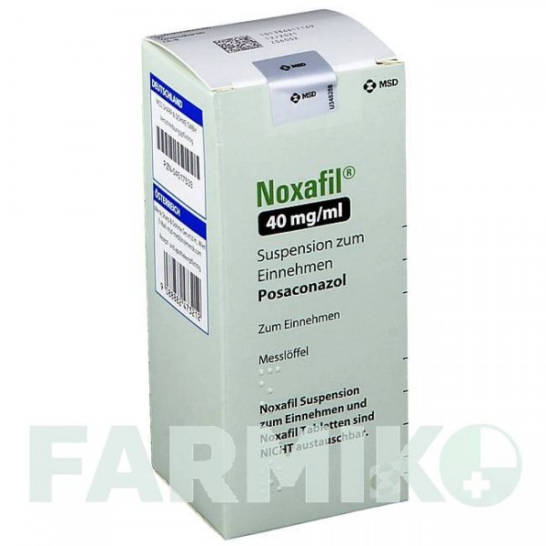 НОКСАФІЛ (NOXAFIL) 40 мг/мл суспензія 105 мл - Позаконазол MSD