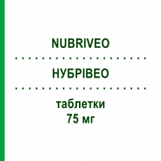 НУБРІВЕО (NUBRIVEO) 75 мг таблетки 56 шт - Бриварацетам UCB PHARMA