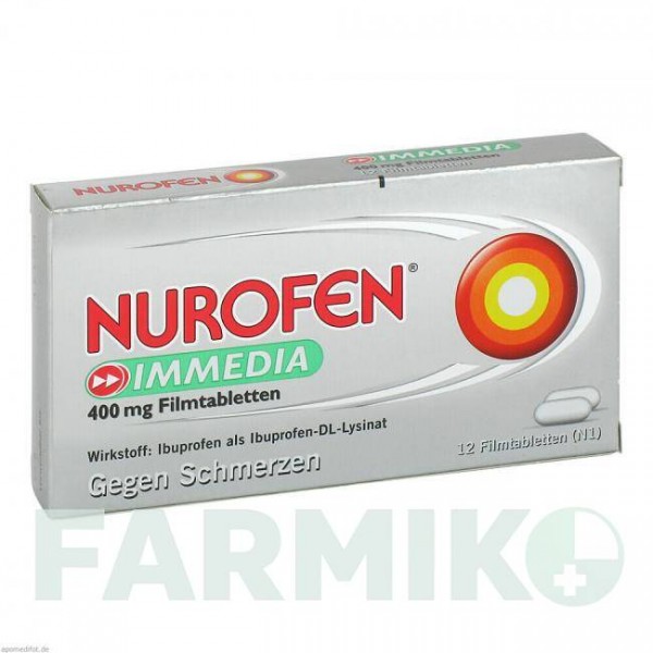 НУРОФЕН (NUROFEN) 400 мг таблетки 12 шт - Ибупрофен RECKITT BENCKISER