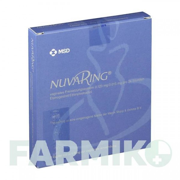 НОВАРИНГ (NUVARING) 0,120/0,015 мг/24 год кільце 3 шт - Прогестаген, Естроген KOHLPHARMA