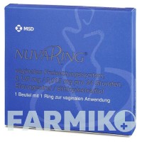 НОВАРИНГ (NUVARING) 0,120/0,015 мг/24 год кільце 1 шт - Прогестаген, Естроген ORGANON