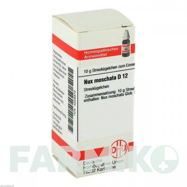 НУКС МОШАТА (NUX MOSCHATA) D 12 глобули 10 г - Гомеопатия DHU