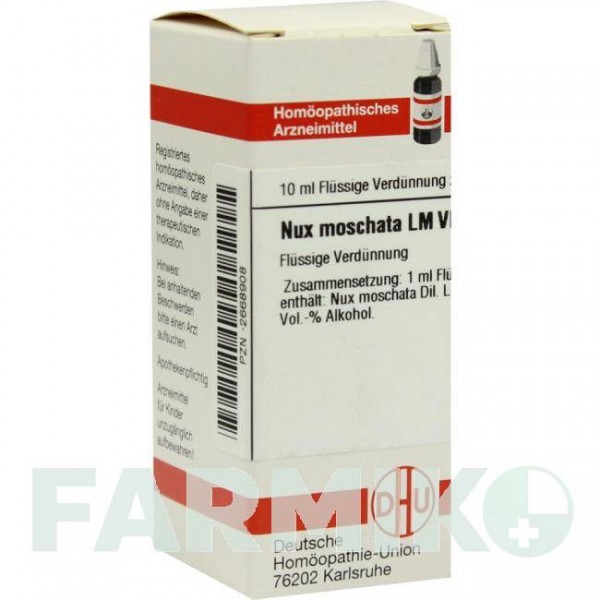 НУКС МОШАТА (NUX MOSCHATA) LM VI раствор 10 мл - Гомеопатия DHU