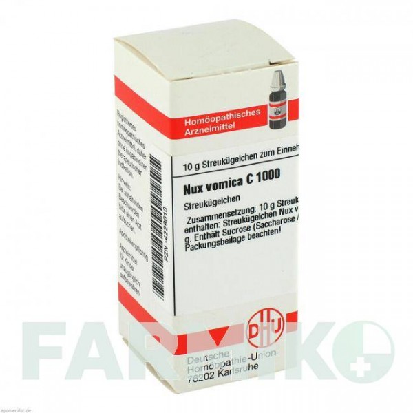 НУКС ВОМИКА (NUX VOMICA) C 1000 глобули 10 г - Гомеопатия DHU